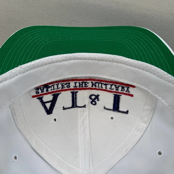 Vintage The Game AT&T Snapback Hat Adult White Split Bar Logo Glued Tag 90s - Picture 6 of 7